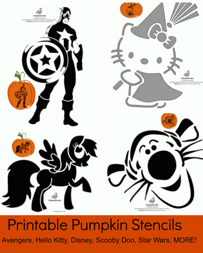 FREE Printable Pumpkin Stencils Avengers Hello Kitty Disney Scooby free-printable-pumpkin-stencils-avengers-hello-kitty-disney-scooby