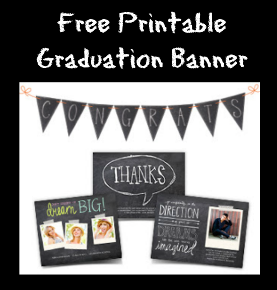 FREE Printable CONGRATS Banner To Celebrate The Graduate Thrifty Jinxy