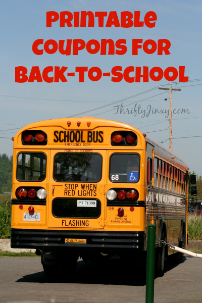 Printable Coupons for Back-to-School - Thrifty Jinxy