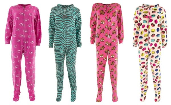 Fun Footed Pajamas for Women - Thrifty Jinxy