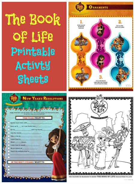 Book Life Printable Activity Sheets Jinxy Kids Coloring Pages