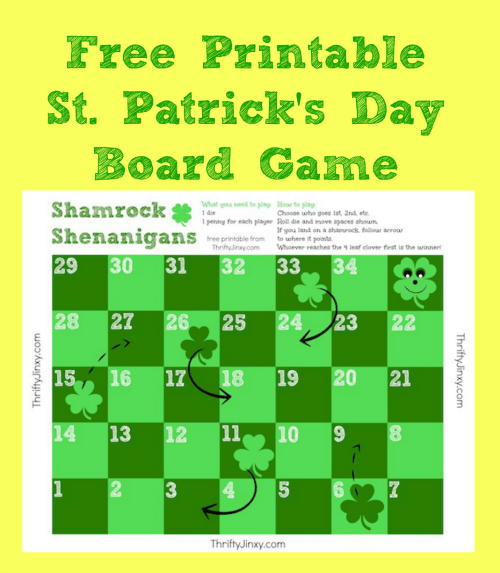 St. Patrick&rsquo;s Day Board Game