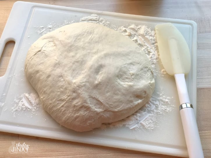 Forming No Knead Bread into Round Shape
