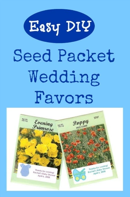 Flower Seed Packets - An Inexpensive Baby or Bridal Shower Favor