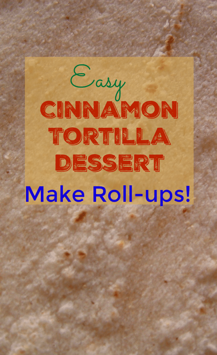 Easy Cinnamon Tortilla Dessert - Make Roll-ups!