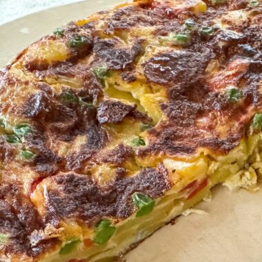 Spanish tortilla - potato omelet.