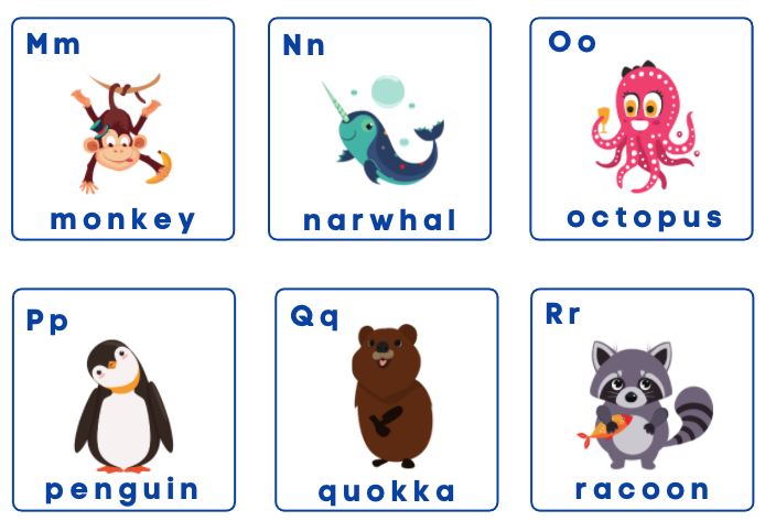 Animal Alphabet Flashcards