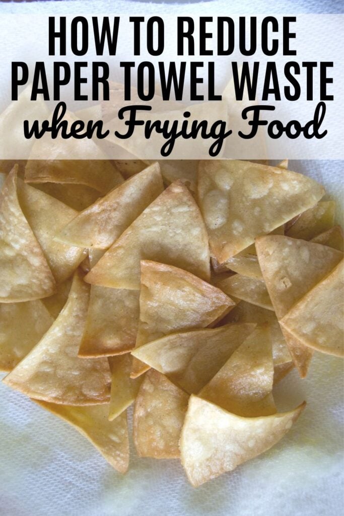 HOW TO REDUCE PAPER TOWEL WASTE when Frying Food