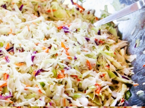 Easy No-Mayo No-Cook Cole Slaw Easy No-Mayo No-Cook Cole Slaw