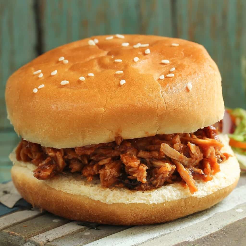 Sweet Onion Slow Cooker Pulled Pork Recipe - Thrifty Jinxy