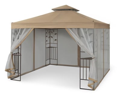 Gardenline gazebo with netting