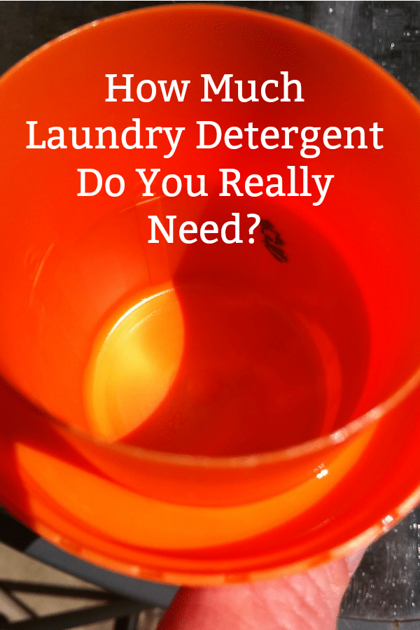 How much laundry detergent do you really need?