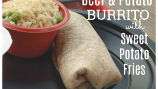Beef and Sweet Potato Burrito Recipe with Sweet Potato Fries - Thrifty ...