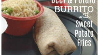 Beef and Sweet Potato Burrito Recipe with Sweet Potato Fries - Thrifty