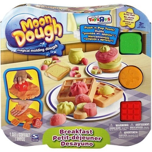 moon dough play set breakfast