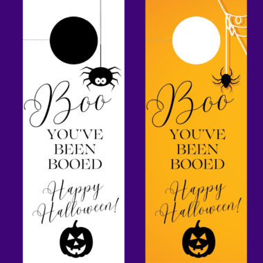 Printable Halloween Boo Door Hangers
