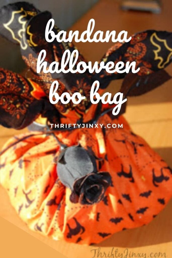 bandana halloween boo bag