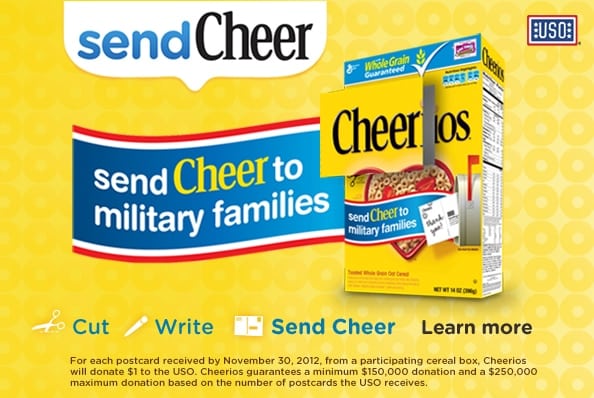 Send Cheer to Military Families with Cheerios