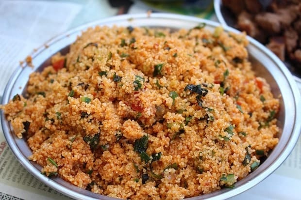 bulgur wheat dish with vegetables