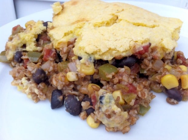 vegetarian tamale pie bulgur wheat