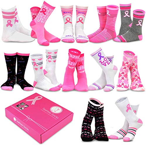 HAPPYPOP Cancer Awareness Socks Women Men - Breast Cancer