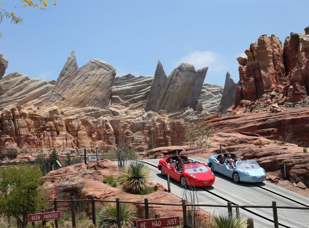 Radiator Springs Racers Ride at Disneyland