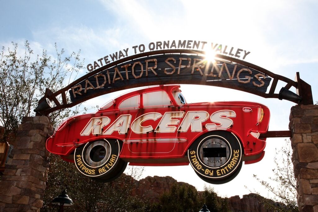 Radiator Springs Racers Sign
