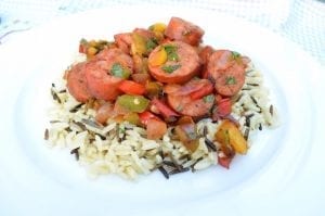 Turkey Polska Kielbasa Sauté Recipe