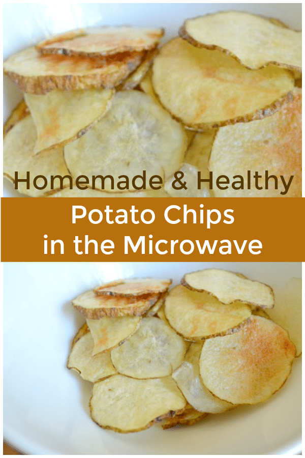 Homemade Healthy Potato Chips in the Microwave