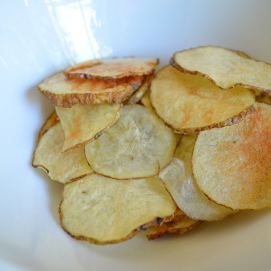 homemade microwave potato chips
