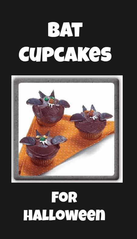 Bat Cupcakes for Halloween