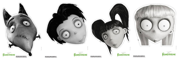 Frankenweenie Printable Masks