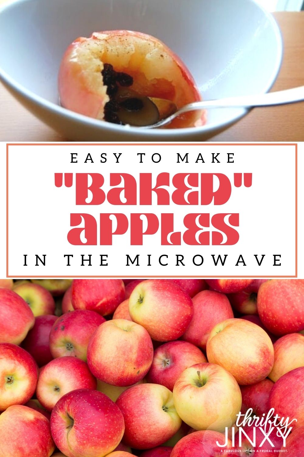 Recipe Easy and Delicious Baked Apples from the Microwave Thrifty Jinxy