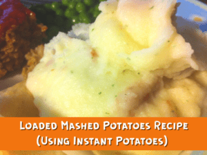 Easy Loaded Mashed Potatoes Recipe (Using Instant Potatoes) - Thrifty Jinxy