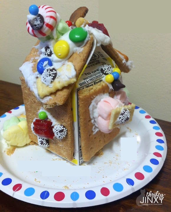 Milk Carton Gingerbread House