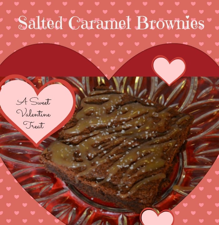 Salted Caramel Brownies Valentines