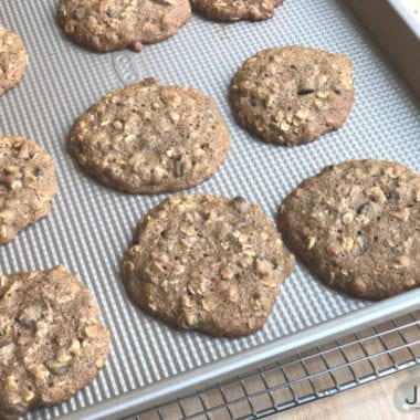 Oatmeal Breakfast Cookies on Pan