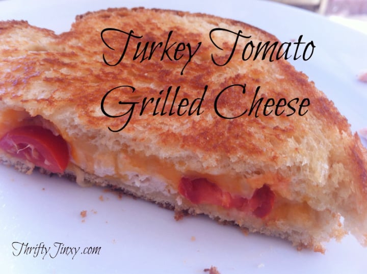 Turkey Tomato Grilled Cheese Sandwich