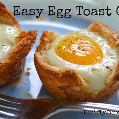 Egg Toast Cups in Muffin Tins