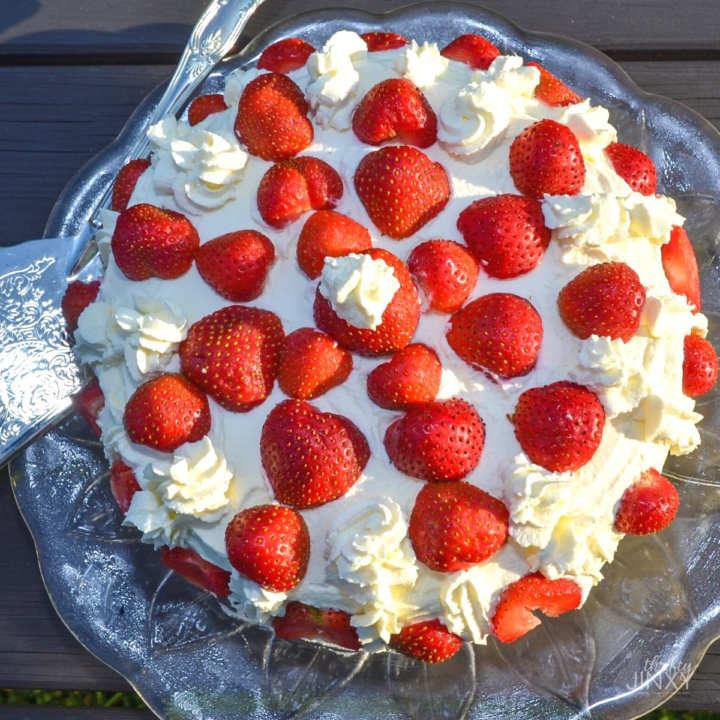 Stuffed Strawberry Shortcake With Marshmallows And Pineapple Recipe 