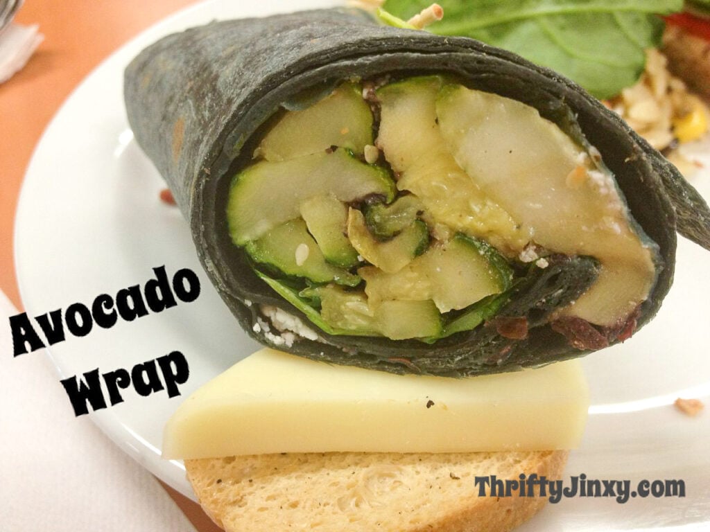 Avocado Wrap with Spinach Tortilla