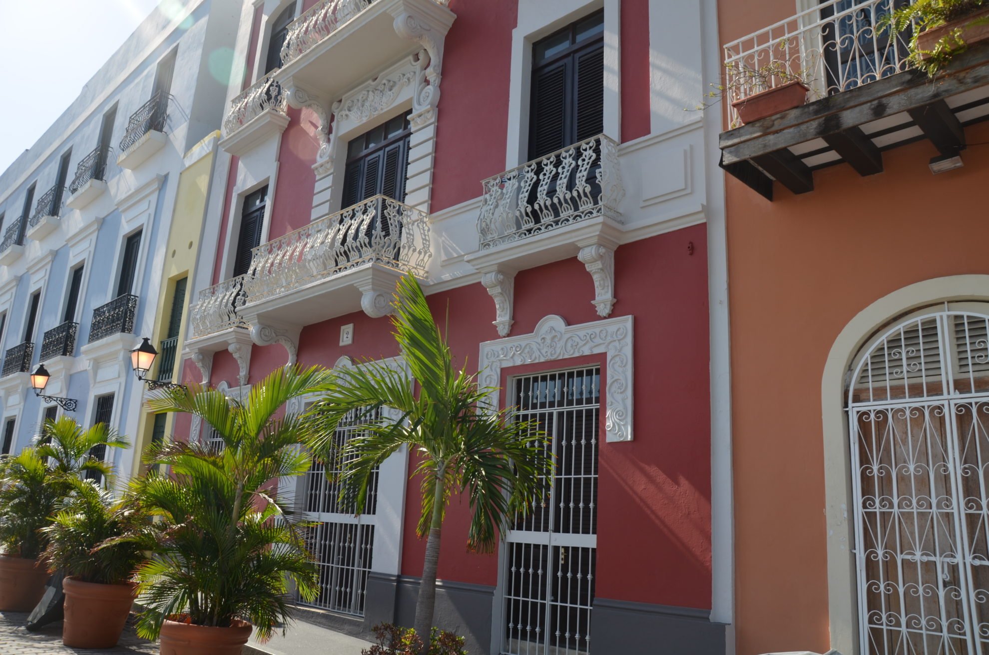 Colorful houses in Old San Juan Puerto Rico