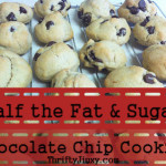 half fat sugar chocolate chip cookies