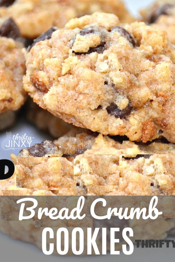 Bread Crumb Cookies Recipe with Chocolate Chips Use Up Your Stale Bread or Crusts! Thrifty Jinxy