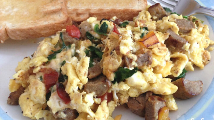 Easy Sausage, Veggie and Egg Scramble Recipe