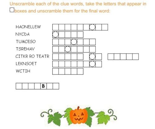 halloween-printable-word-scramble