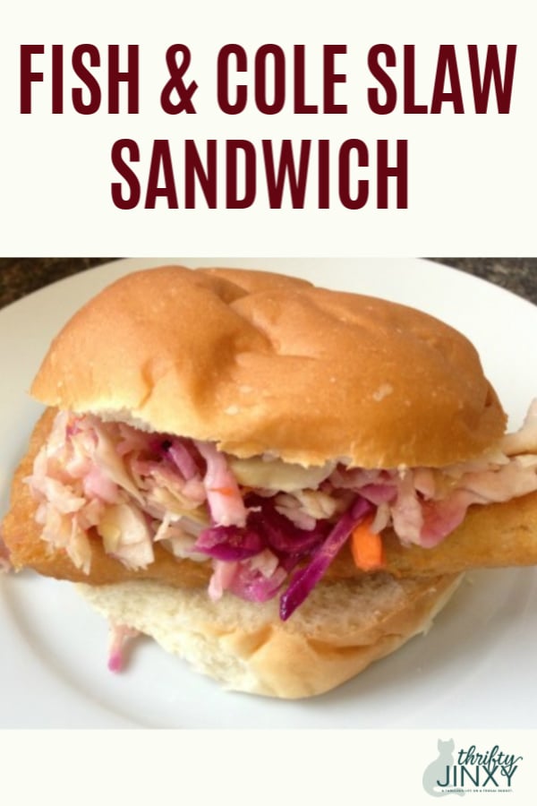 Fish and Cole Slaw Sandwich