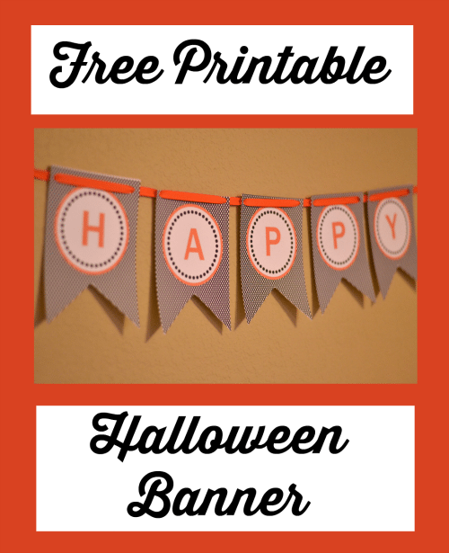 Free Printable Halloween Banner