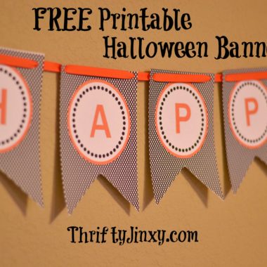 Happy Halloween Printable Banner