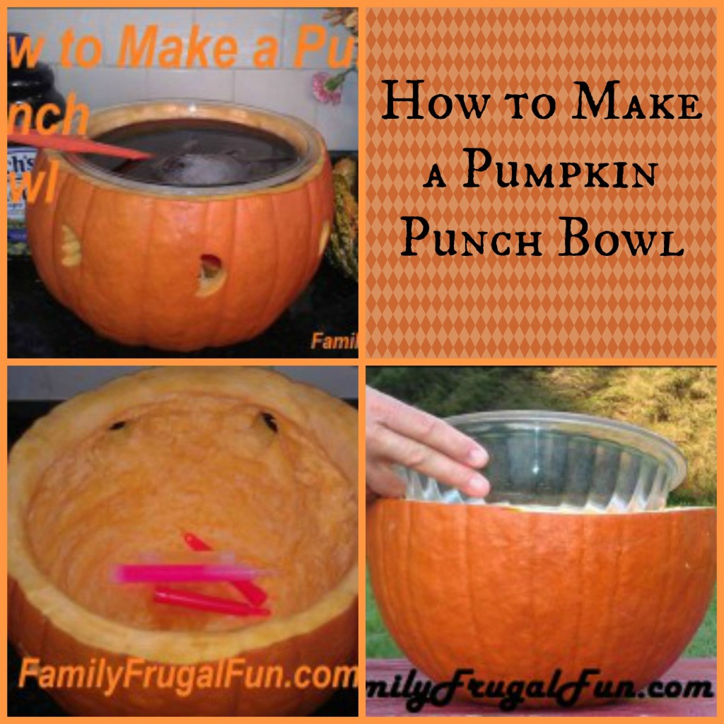 How to Make a Pumpkin Punch Bowl